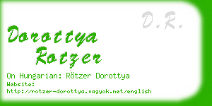 dorottya rotzer business card